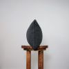 Black and Grey Woven Wool Lumbar Pillow 12x19 | Pillows by Vantage Design