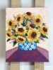 Custom Flower Bouquet Commission | Paintings by JoAnna Liston | Lily Field Studio. Item in boho or country & farmhouse style