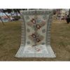 Vintage Turkish Oushak Gallery Runner With Three Taupe | Runner Rug in Rugs by Vintage Pillows Store. Item made of cotton with fiber