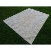 Vintage Hand Knotted Turkish Oushak Rug | Area Rug | Rugs by Vintage Pillows Store. Item composed of cotton