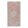 Vintage Pale Turkish Oushak Carpet Rug 4'6'' x 8'1'' | Area Rug in Rugs by Vintage Pillows Store. Item made of cotton with fiber