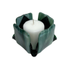 Streaky Green Glass Candleholder | Candle Holder in Decorative Objects by Sand & Iron