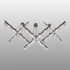Tribeca X-Chandelier | Chandeliers by Michael McHale Designs. Item made of glass