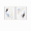 Set of 2 Soft Motion | Prints in Paintings by NLS Design