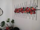 Poppy Field | Wall Sculpture in Wall Hangings by Sarmal Design. Item composed of steel in mid century modern or contemporary style
