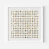 Two Hundred and Fifty Six London Map Dots Collage With Gold Leaf | Paintings by Amelia Coward