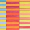 Orange and Blue Stripe Colour Study Painting | Mixed Media in Paintings by Amelia Coward