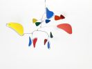 Adult Mobile Mid Century Modern Rainbow in Serenity II Style | Wall Hangings by Skysetter Designs. Item made of metal works with modern style