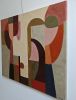 L'aparté des couleurs | Decorative Objects by Sophie DUMONT.. Item composed of canvas