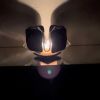 Black Opalescent Glass Candleholder | Candle Holder in Decorative Objects by Sand & Iron