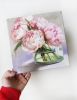 Peony flowers oil painting canvas original art, Floral | Oil And Acrylic Painting in Paintings by Natart. Item made of canvas with synthetic works with contemporary style