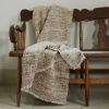 Natural Wild Silk Blanket 53x99 | Throw in Linens & Bedding by Vantage Design