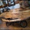 Oval Dining Table | Custom Epoxy Resin Table | Tables by Ironscustomwood. Item made of wood with metal