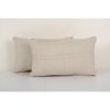 Set of Two Turkish Oushak Rug Pillow Cover, Matching Queen | Sham in Linens & Bedding by Vintage Pillows Store. Item made of cotton & fiber