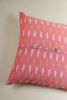 Pop-Of-Pink Ikat Pillow | Pillows by Nehmat G