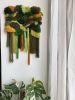 XL moss woven wall tapestry decoration | Wall Hangings by Awesome Knots. Item composed of cotton & fiber compatible with boho and country & farmhouse style