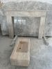 Handmade Travertine Fireplace Mantel: Custom Carved Marble Surround | Fireplaces by AEGEAN MARBLE ARTISAN ATELIER