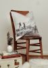 "Dueling Elk" Velvet Decorative Pillow 20x20 | Pillows by Vantage Design