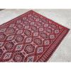 Vintage Handwoven Diningroom Office Size Cotton Turkish | Area Rug in Rugs by Vintage Pillows Store. Item composed of cotton & fiber