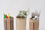 Pencil Holder | Desk Organizer | Woven Basket | Storage Basket in Storage by NEEPA HUT. Item made of fiber