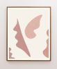 Minimal Scandinavian Abstract print in Nude Blush and Pink | Prints by Capricorn Press. Item composed of paper in boho or minimalism style
