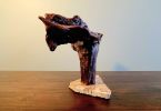 Driftwood Sculpture "Buckhead" with Marble Base | Sculptures by Sculptured By Nature  By John Walker. Item composed of wood compatible with minimalism style