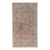 Faded Turkish Karapinar Rug With Floral Motifs 4'7'' x 7'8'' | Area Rug in Rugs by Vintage Pillows Store. Item made of cotton with fiber