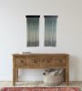 Set of Deep Waters Dip Dye Wall Hangings | Wall Sculpture in Wall Hangings by Mpwovenn Fiber Art by Mindy Pantuso