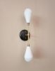 Modern Wall Sconce - Mid Century Wall Light - Gunmetal Loft | Sconces by Retro Steam Works. Item composed of brass in industrial style