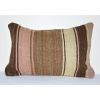 Turkish Hemp Kilim Pillow, Kilim Cushion Cover, 16" X 24" | Sham in Linens & Bedding by Vintage Pillows Store. Item composed of cotton and fiber