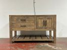 Model 1060 - Custom Single Sink Vanity | Countertop in Furniture by Limitless Woodworking. Item made of maple wood works with mid century modern & contemporary style