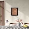 11x14 Vegetable-Tanned Leather Fan Pattern Wall Art | Sculptures by Leather Spring Studio