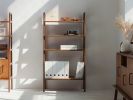 Modular wall shelving, Home Office, Mid Century Bookcase | Book Case in Storage by Plywood Project. Item composed of oak wood in minimalism or mid century modern style