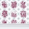 Trellis - The AEON Months - Dark Magenta & BlueGreen | Wallpaper in Wall Treatments by Sean Martorana. Item made of paper