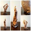 Driftwood Root Sculpture "Scenic Root" with Marble Base | Sculptures by Sculptured By Nature  By John Walker. Item made of wood compatible with minimalism style