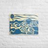 Canvas Print - Blue Airwaves - Minimalist Abstract Ocean | Work by Eman's Gallery
