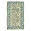 Vintage Faded Turkish Handmade Blue Wool Rug 4'7" X 7'7" | Area Rug in Rugs by Vintage Pillows Store. Item made of cotton with fiber