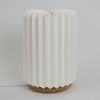 Pillar L - modern origami table lamp, paper, wood | Lamps by Studio Pleat. Item made of wood & paper compatible with minimalism and contemporary style