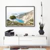 Kefalonia Greece photography, 'Myrtos Tree' fine art print | Photography by PappasBland. Item composed of paper compatible with contemporary and coastal style