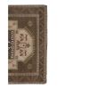 Vintage Brown Turkish Kars Rug with Mid-Century Modern Style | Runner Rug in Rugs by Vintage Pillows Store. Item made of cotton & fiber