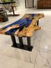 Epoxy Resin Coffee Table - Custom Coffee Table - Olive Table | Tables by Tinella Collection. Item composed of wood and synthetic in boho or contemporary style