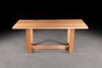Maple Dining Table w/ Matching Base & Trestle | Tables by Urban Lumber Co.. Item composed of wood