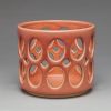 Cylindrical Oval Openwork Bowl - Rhubarb | Decorative Objects by Lynne Meade