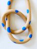Clay Object 01 - blue polka dot Loop | Sculptures by OBJECT-MATTER / O-M ceramics