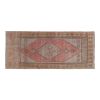 Hand-Knotted Turkish Kurdish Runner - Tribal Design Low Pile | Runner Rug in Rugs by Vintage Pillows Store. Item composed of fiber