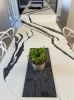 Table Runner Merino Wool 'Rake' Charcoal | Linens & Bedding by Lorraine Tuson