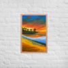 Framed Print - Day Blazed - Tropical Sunset Palm Tree | Work by Eman's Gallery