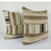A Pair 20″ x 20″ Hand Woven Turkish Kilim Rug Pillow | Sham in Linens & Bedding by Vintage Pillows Store. Item composed of cotton & fiber