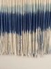 Large Dip Dyed Wall Hanging- Blues | Tapestry in Wall Hangings by Mpwovenn Fiber Art by Mindy Pantuso