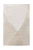 Ivory Handmade Wool Rug Neutral Area Carpet Scandinavian Minimalist Modern Contemporary Bedroom Decor | Area Rug in Rugs by Swiflo